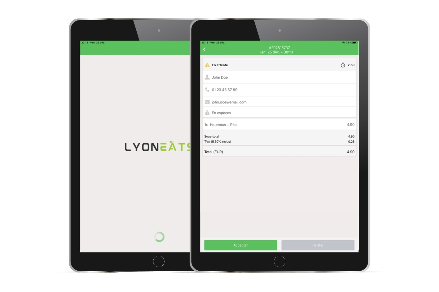 LYON Eats application, outil et solution de commande en ligne clic & collect réservation et livraison création de site web et community manager spécialisé pour les restaurants et métiers de bouche création de contenu vidéos et photos site web à emporter